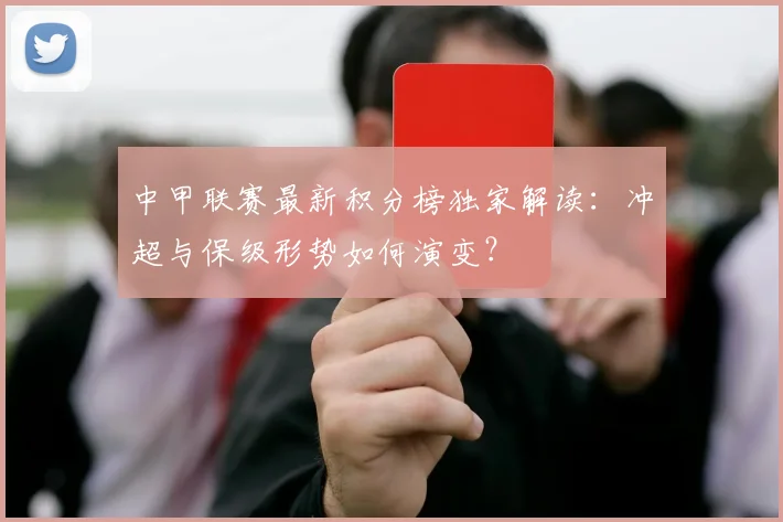 中甲联赛最新积分榜独家解读：冲超与保级形势如何演变？
